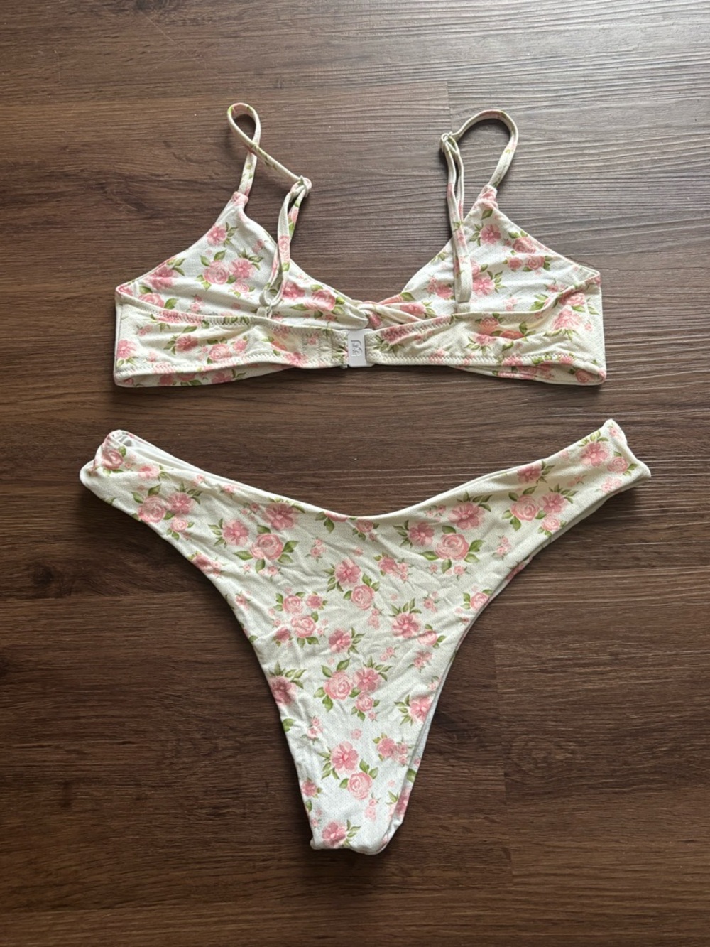 Blackbough Pink Floral Pointelle Dress and Bikini Set - Picture 5 of 11